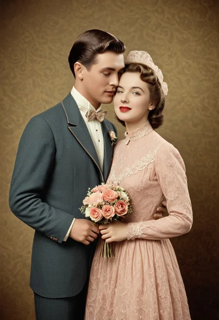 Vintage,
Romantic couple