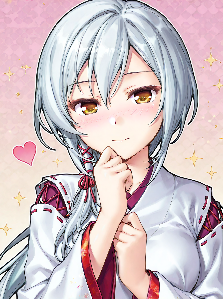 shiny skin, posing,
<lora:senmomo.il:1>,
senmomo,
sekka,  
heart, glitter, sparkle, bloom, 
general, safe,