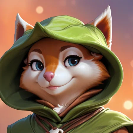 furry, Hoodwink. squirrel <lora:Hoodwink Illustrious:1>