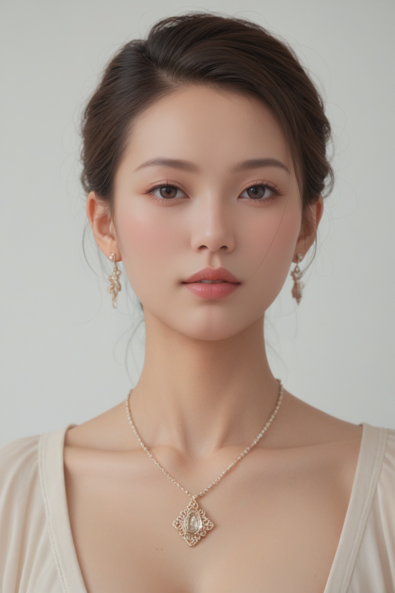 score_9, score_8_up, score_7_up,beautiful woman, 20 years old, japanese, Detailed Skin Textures and detailed skin pores ,(Detailed glans) and beautiful mouth and face, earrings, necklace,