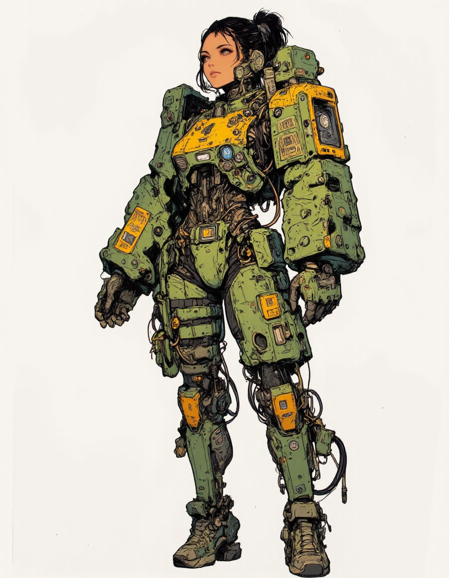 <lora:digital-abyss:1> bo-abyss, <lora:ck-shadow-circuit:1> in the style of cksc, <lora:CPA:1> anime, cyberpunk, <lora:dreadmirth-style-art:1> dreadmirthart, girl, <lora:FLUX-daubrez-DB4RZ-v2:0.3>