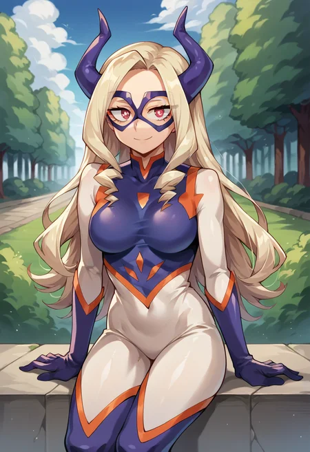score_9, score_8_up, score_7_up, source_anime, masterpiece, 1girl, ctiantake, bodysuit, domino mask, looking at viewer, outdoors, smile, sitting,<lora:YuTakeyamaCT:0.8>