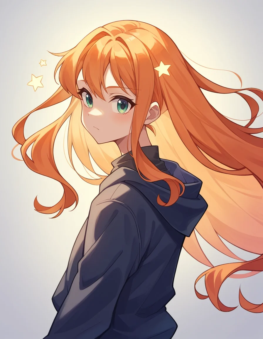 zPDXL, score_9, score_8_up, score_7_up, score_6_up, score_5_up, score_4_up, <lora:hand 4:0.8>, 1girl, solo,
<lora:mukanata:0.8> mukanata, orange hair, starry inner hair, very long hair, (zoe:1.2), relaxed, arched back,