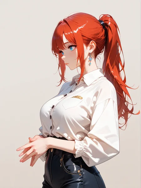 highres, very detailed, amazing quality, masterpiece,
very aesthetic,
particle effect,
masterpiece, very aesthetic, best quality, casual outfit, ponytail, simple background <lora:DetailedEyes_V3:0.8> <lora:cfg_scale_boost:0.3> <lora:CreateConcept_Illustrious:0.5> <lora:EnvyZoomSliderXL01:0.0> <lora:WaduStyle-000026:0.2> <lora:Callis_Dystopian_Sheek_Illu_Edition:0.2> <lora:ILLMythP0rtr4itStyle:0.15> <lora:Expressive_H-000001:1.0>