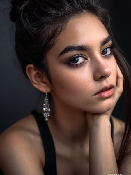Cinematic fashion photograph Amina_Massoud_P_MXAI_SDXL close-up portrait