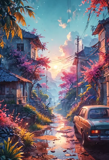 Fever Dream Dreamyvibes Artstyle atmospheric, watercolor, cinematic lighting, hyperdetailed, 8k, 35mm lens, beautiful, digital art, hyperrealism, trending on artstation, CGSociety, matte painting <lora:Dreamyvibes artstyle SDXL - Trigger with dreamyvibes artstyle:1> <lora:add-detail-xl:0.5> <lora:MJ52:0.5>