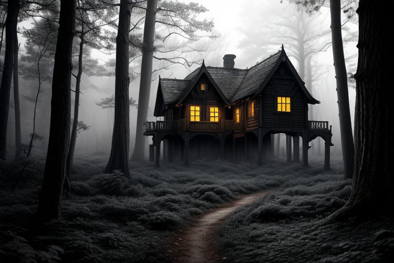 (((deep night))), black & white, (((darkness))), moon light, house, (((realistic))), (masterpiece), ((photography)), mistical night, fear, <lora:Magical_Forest_Home_v2:0.1>, Magical_Forest_Home, FanLan, <lora:FantasyLandscape-10:0.7>, forest, fog, woods, grass, ((house)), <lora:EdobGraveyardEngland_v1.0:0.2>, faceless, headless, nude in the fog, <lora:Fantasy:1>, bokeh