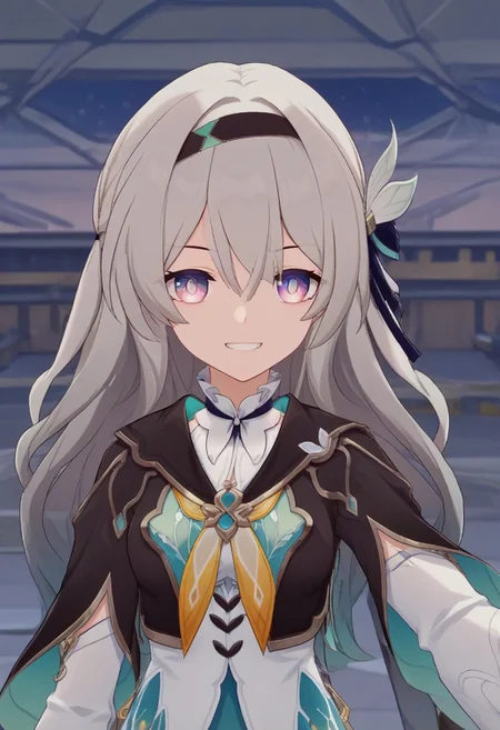 detailed background, shiny skin,
<lora:srfirefly.pony:1>,
srfirefly,
reaching out, evil grin, glowing pupils, looking at viewer, yandere, night, shade face, upper body, close up, half-closed eyes,