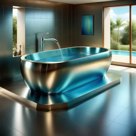 magnificent futuristic cs-m3tal-ok_v06-1000 swimming pool, very detailed