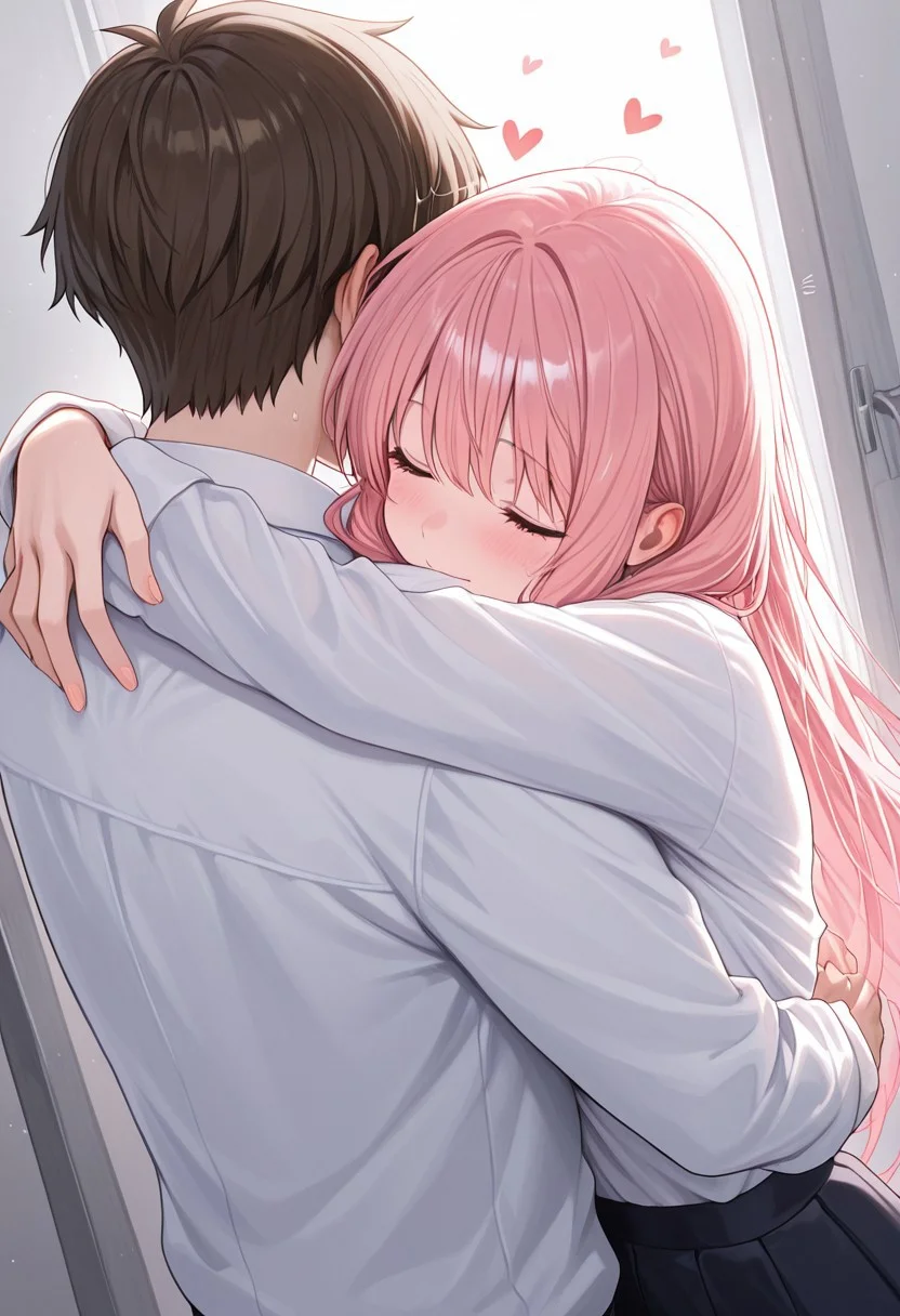 masterpiece, best quality, amazing quality, 1girl, 1boy, hug,