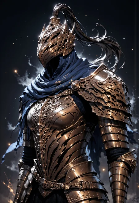 FluxArtorias, A formidable female knight is portrayed in exquisite detail, her armor gleaming with a polished sheen. The plate armor accentuates her strong silhouette, with intricate engravings adding a touch of elegance to her battle-ready attire. Beneath a sturdy helmet, This ultra-realistic portrait captures the essence of a warrior in vivid realism, immersing viewers in the world of chivalry and valor. <lora:FluxArtorias:1> <lora:fluxenhancer:0.5> <lora:FluxMythP0rtr4itStyle:0.8> mythp0rt