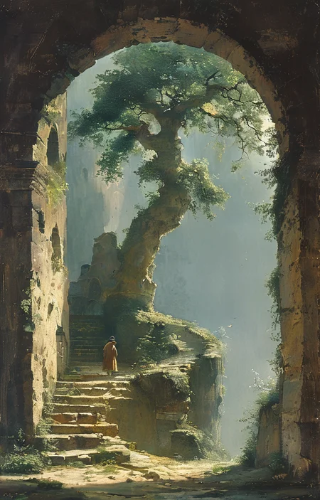 masterpiece,best quality,<lora:tbh299-sdxl:0.9>,illustration,style of Carl Spitzweg animals