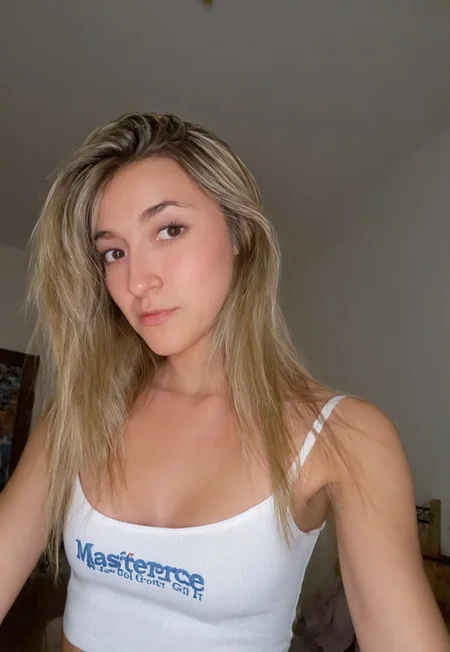 Masterpiece, detailed, realistic, photorealistic, negativeXL_D, sdxl_cyberrealistic_simpleneg, 1girl, detailed face, cute, street background, mid twenties, small breasts, denim booty short, tank top, , long hair, blonde highlights,