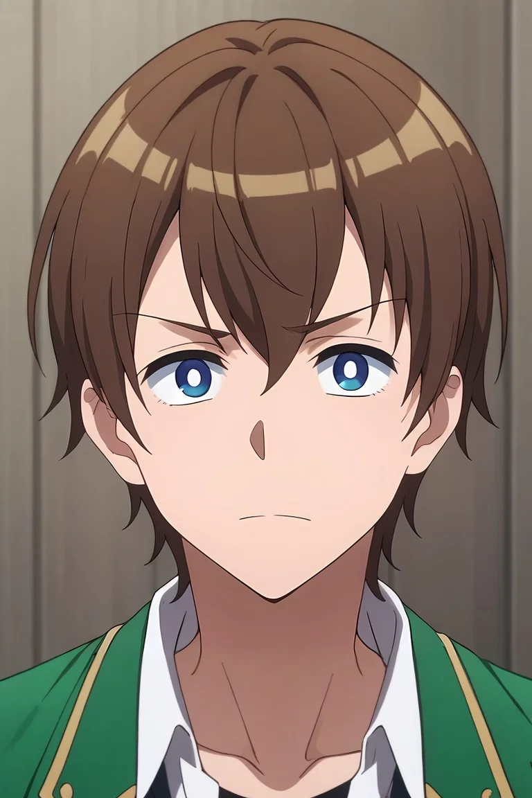 score_9, score_8_up, score_7_up, source_anime, rating_safe, , anime screencap, anime coloring, official style, looking at viewer, , 1boy, solo, male focus, <lora:masato_oosuki_pony:0.9>, masato_oosuki, brown hair, blue eyes, short hair, bangs, hair between eyes, bright pupils, white pupils, , irish costume, <lora:sdxl_lightning_8step_lora:1>