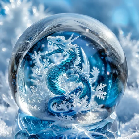 Macro Photography, microworldslora, snow globe, icedragon, close-up, macro 100mm, macro photography