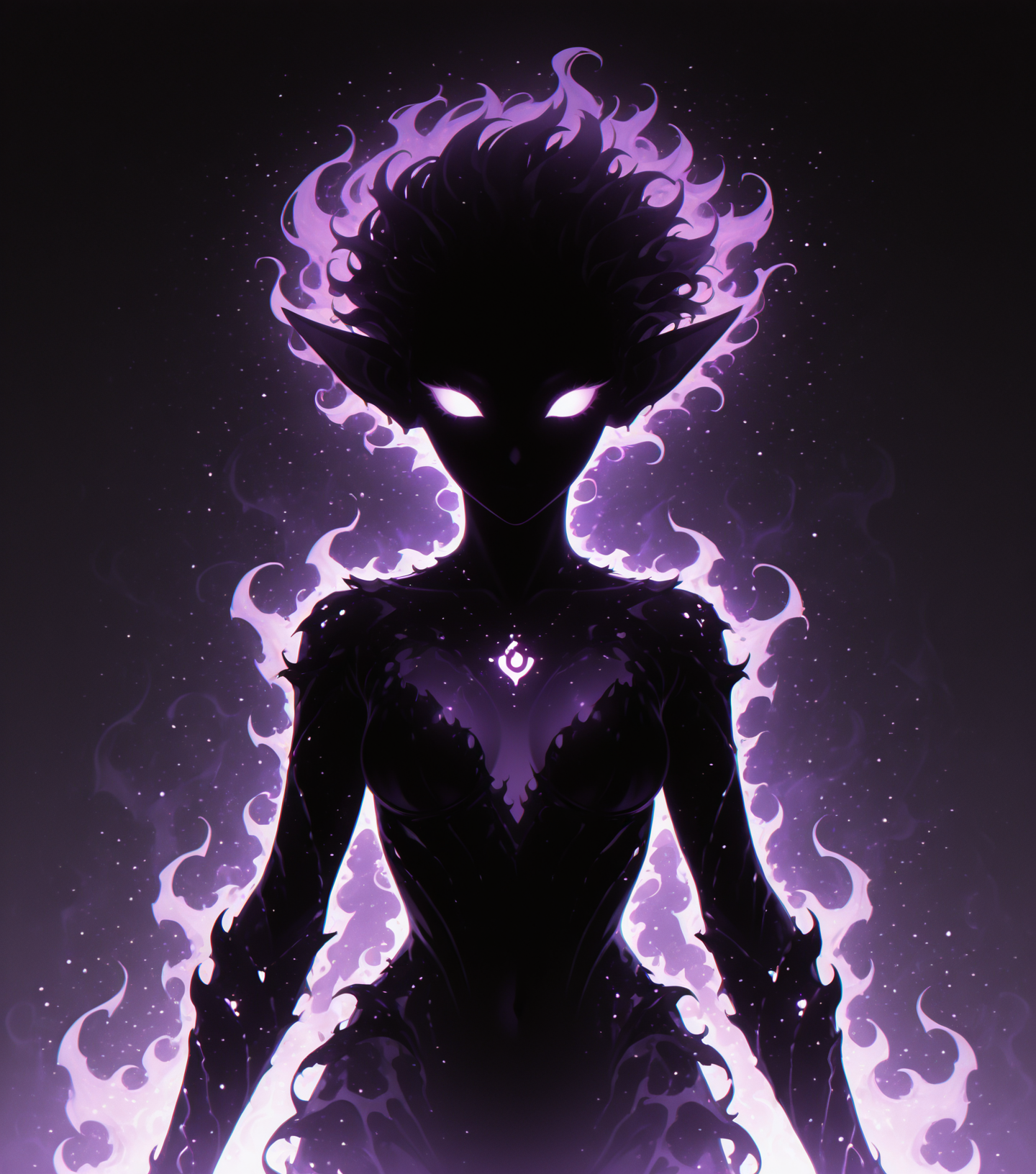 <lora:Shadows_v2_Buns:0.65> sh4d0w, purple aura, glowing, solo, goblin, masterpiece, best quality, amazing quality