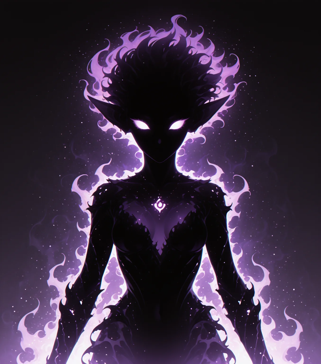 <lora:Shadows_v2_Buns:0.65> sh4d0w, purple aura, glowing, solo, goblin, masterpiece, best quality, amazing quality