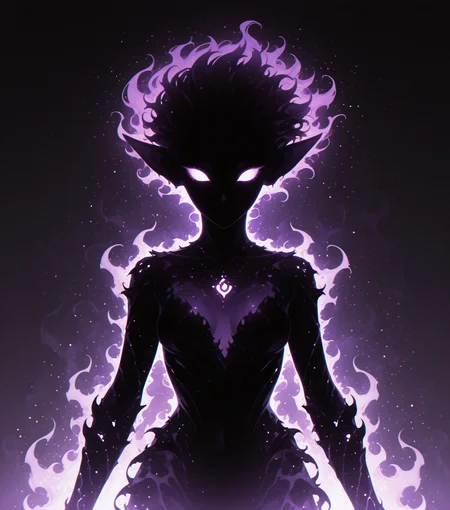 <lora:Shadows_v2_Buns:0.65> sh4d0w, purple aura, glowing, solo, goblin, masterpiece, best quality, amazing quality