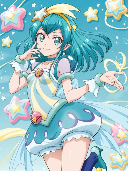 detailed background, posing,
<lora:curemilky.pony:1>
curemilky,
medium breasts, wide hips,
