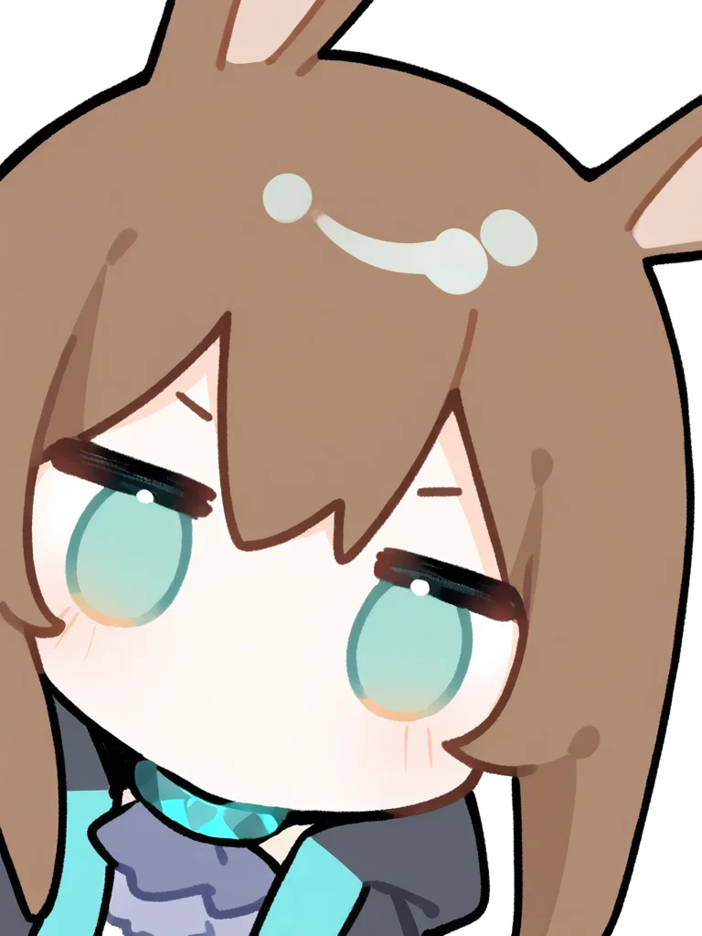 1girl,solo,white background,simple background,chibi,amiya \(arknights\),,upper body, <lora:RR:1>, masterpiece, best quality, very aesthetic, absurdres