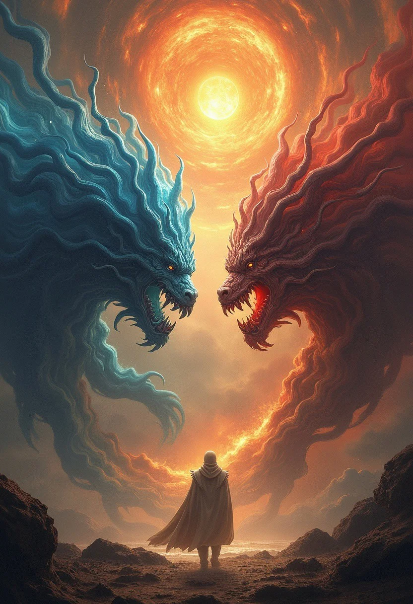 highly detailed image of elemental forces battling for the control of the galaxy, intricate details, beautiful, extremely high quality image, HDR, fantasy, photo Centered in Perfect Composition, Complex Details Showing Unique and Enchanting Elements, Very Detailed Digital Painting, Golden Ratio, Dramatic Lighting, Very Realistic,