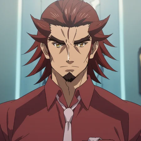 score_9, score_8_up, score_7_up, source_anime, masterpiece, best quality, very aesthetic, cinematic lighting, genjuro, necktie,