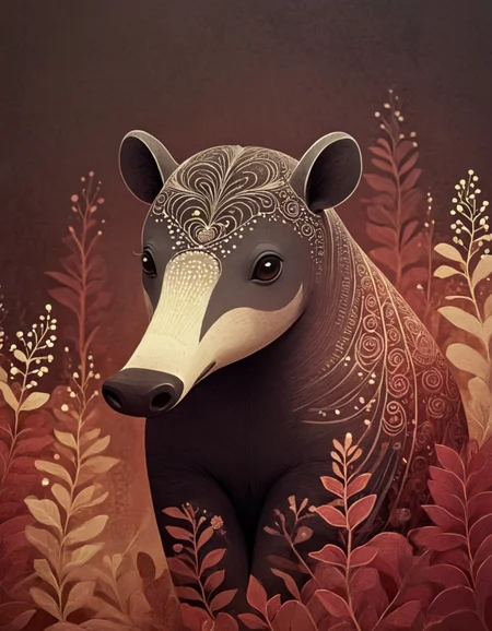 <lora:135_novuschroma_1:1.2> novuschroma style malayan tapir