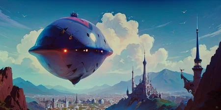 (score_9, score_8_up, score_7_up, masterpiece, , best quality, high quality, highres, cinematic shot, thick lineart, sharp edges, cel shading, linear hatching raypunk),
BREAK
city scape, panorama, ((( retro aesthetic ))), alien worlds
<lora:add-detail-xl:0.8> <lora:Perfect Hands:0.8> <lora:RayPunK:0.75> <lora:Concept Art Twilight Style SDXL_LoRA_Pony Diffusion V6 XL:0.8> <lora:sinfully_stylish_SDKL:0.8> <lora:zavy-cntrst-sdxl:0.6>