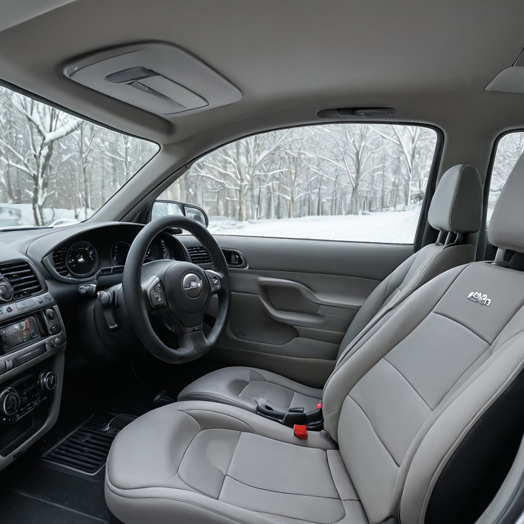 Year 2000, Honda Insight, Silver hatchback, interior view