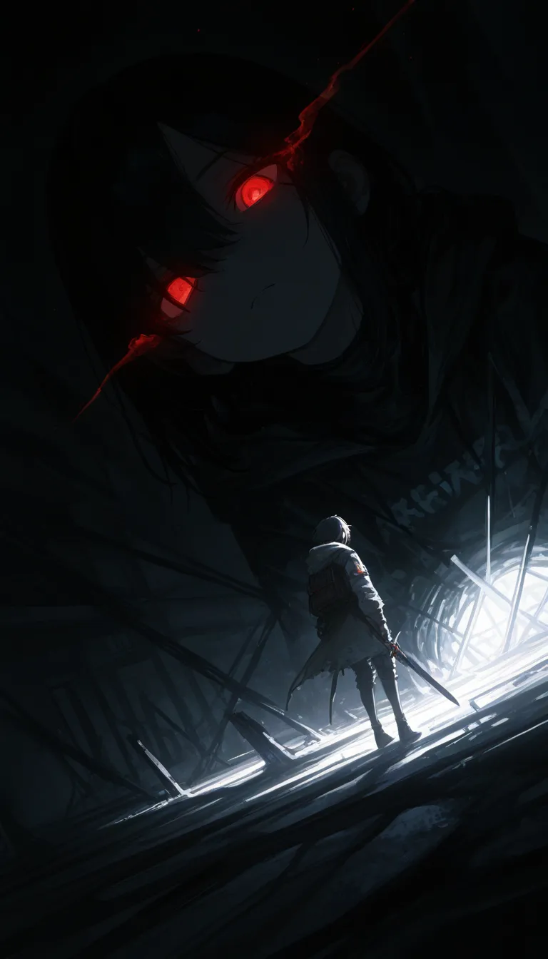 (masterpiece, best quality), amazing quality, very aesthetic, absurdres, highres, newest, dak depth, depth filed, intricate detailed, glowing eyes, only the eyes are visible, black, dutch angle, 
 side, <lora:748cmSDXL:0.6>, <lora:薄塗り:0.4>, <lora:ponyv5_noobV065S_1:0.8>, <lora:spo_sdxl_10ep_4k:0.6>, <lora:MeMaXL4:0.8> <lora:GBF_Illustrious:0.45>