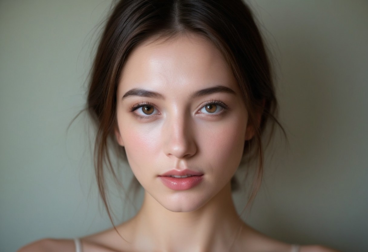 (((ultra high res))), (photorealistic), raw photo, (((4K resolution))), detailed eyes, super detailed face, focus on face, sharp focus,16k wallpaper, absurdres, highres, huge file size.
score_9_up, score_8_up, score_7_up, score_6_up, 1girl, 25 years old, perfect face, (adult:1.2), sexy,
detailed face, portrait, face focus, depth of field, 
brown eyes, looking at viewer, 
parted lips,