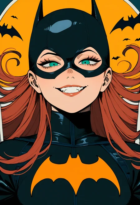 1girl, batgirl, portrait, masterpiece, best quality, newest, absurdres, highres