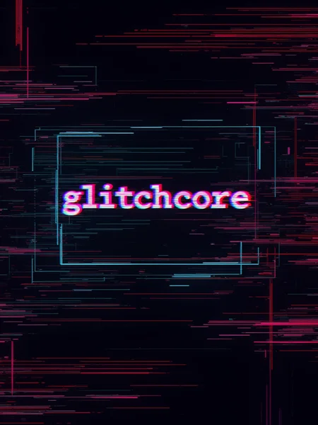 a digital glitch screenshot of a computer, on the screen, in a condensed monospace font, the text reads: "glitchcore". gl1tchc0re  <lora:Glitchcore_Flux:1>