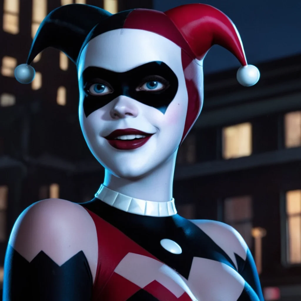 Hyperrealistic art of <lora:Harley Quinn:1.2>
Harley Quinn a woman dressed as a Harley Quinn In Gotham City Universe, Extremely high-resolution details, photographic, realism pushed to extreme, fine texture, incredibly lifelike