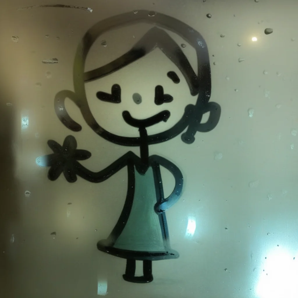 finart girl glass drawing<lora:finart:1>