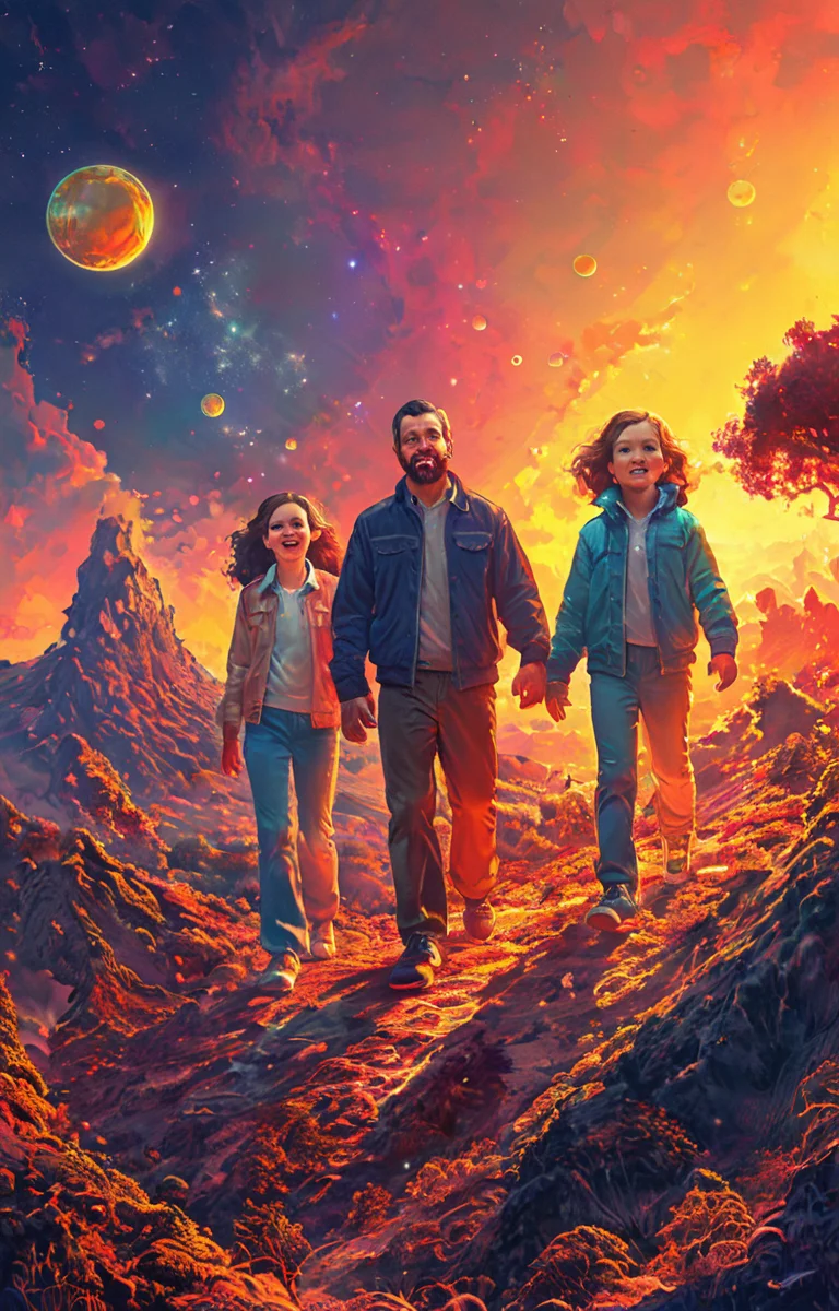 masterpiece,best quality,<lora:tbh8-sdxl:0.9>,illustration, portrait of family