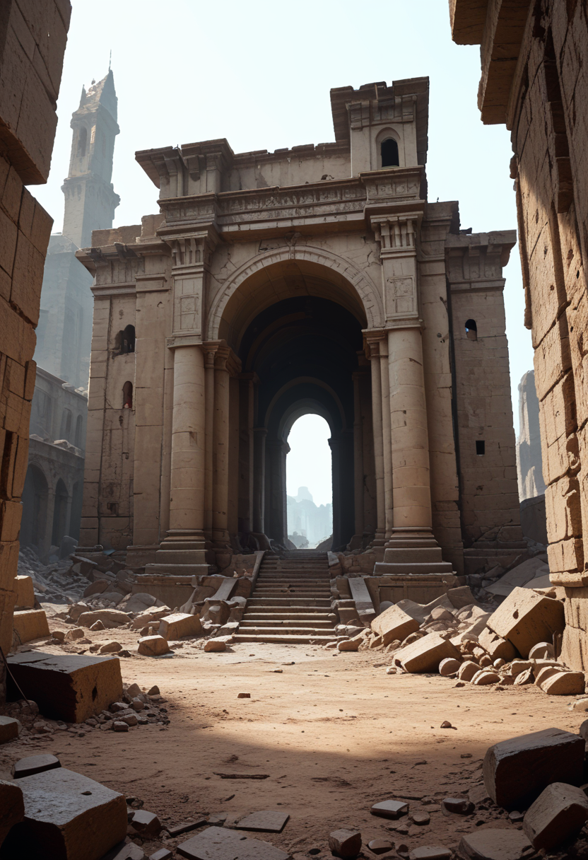 score 9, score 8 up, score 7 up,
 ruins of a bad acid trip, matte painting, dreamscape, global illumination, the great beyond, trending on artstation, <lora:sdxl_lightning_8step_lora:1>, <lora:add_detail:0.5>