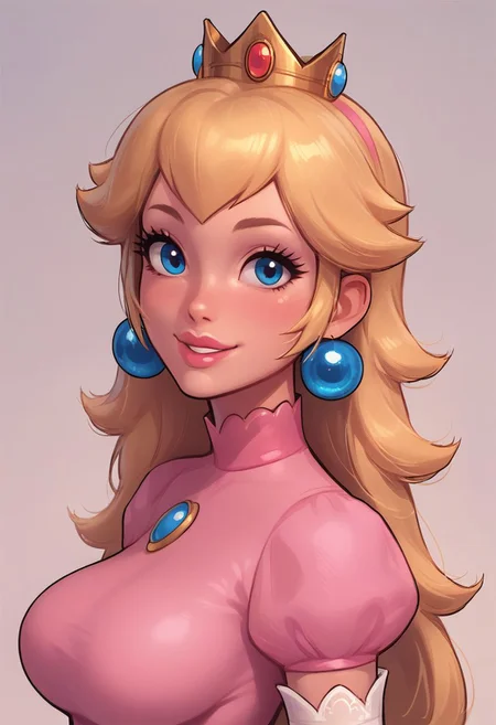 score_9, score_8_up, score_7_up, score_6_up, princess peach, turning to face viewer, head tilt, 1 girl, seductive smile, looking at viewer, sexy revealing outfit, kinky, adorable, petite, side view, looking at viewer, round face, 18 years old, cutest girl in the world