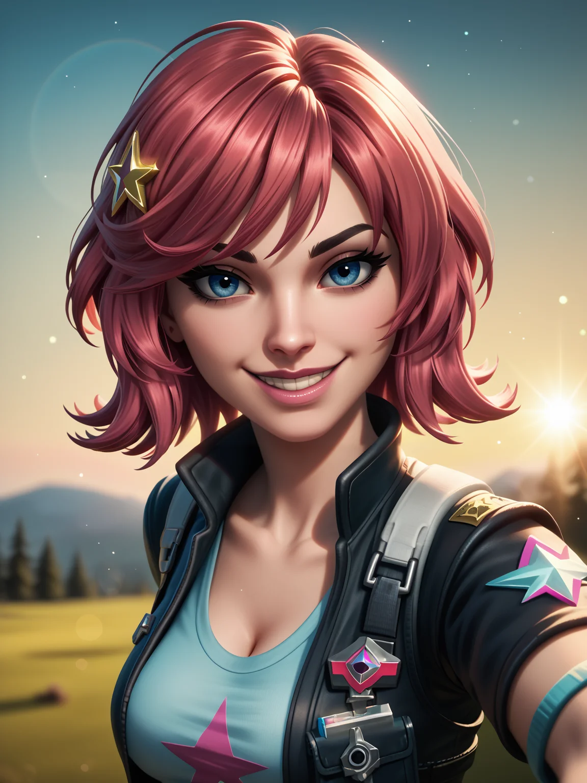 <lora:Undercover Skye (Fortnite):0.75> undercoverskye, smirk, petite, GlamorShots_PDXL, DynaPortrait_PDXL, d4113