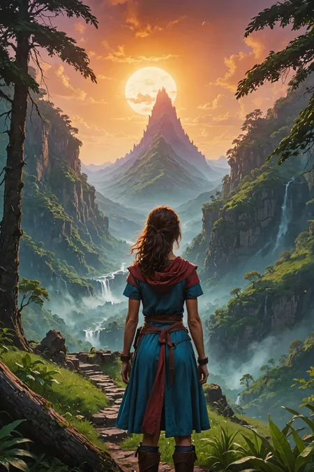 8k cinematic ,  dreamyvibes artstyle <lora:dreamyvibes_artstyle:0.60>  , ,by Vitaly Golovatyuk, by Michael Whelan, by Peter Lik, filmic <lora:filmicVibesXL_v1.1:0.80> ,ensorcelled, heroine, arcane, fanciful