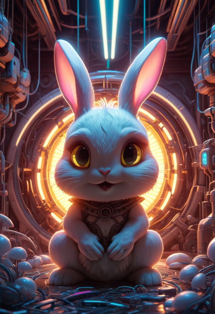 cute and adorable rabbit spring snuggle, neon lighting, cyberpunk, sunlight, sunbeam, intricate detail. 8k, dreamlike, super cute, symmetrical, soft lighting, trending on artstation, intricate details, highly detailed, unreal engine, by ross tran, wlop, artgerm and james jean, Brian Froud, art illustration by Miho Hirano, Neimy Kanani, oil on canvas by Aykut Aydodu, cute big circular reflective eyes, Pixar render, unreal engine cinematic smooth, intricate detail
Negative Prompt