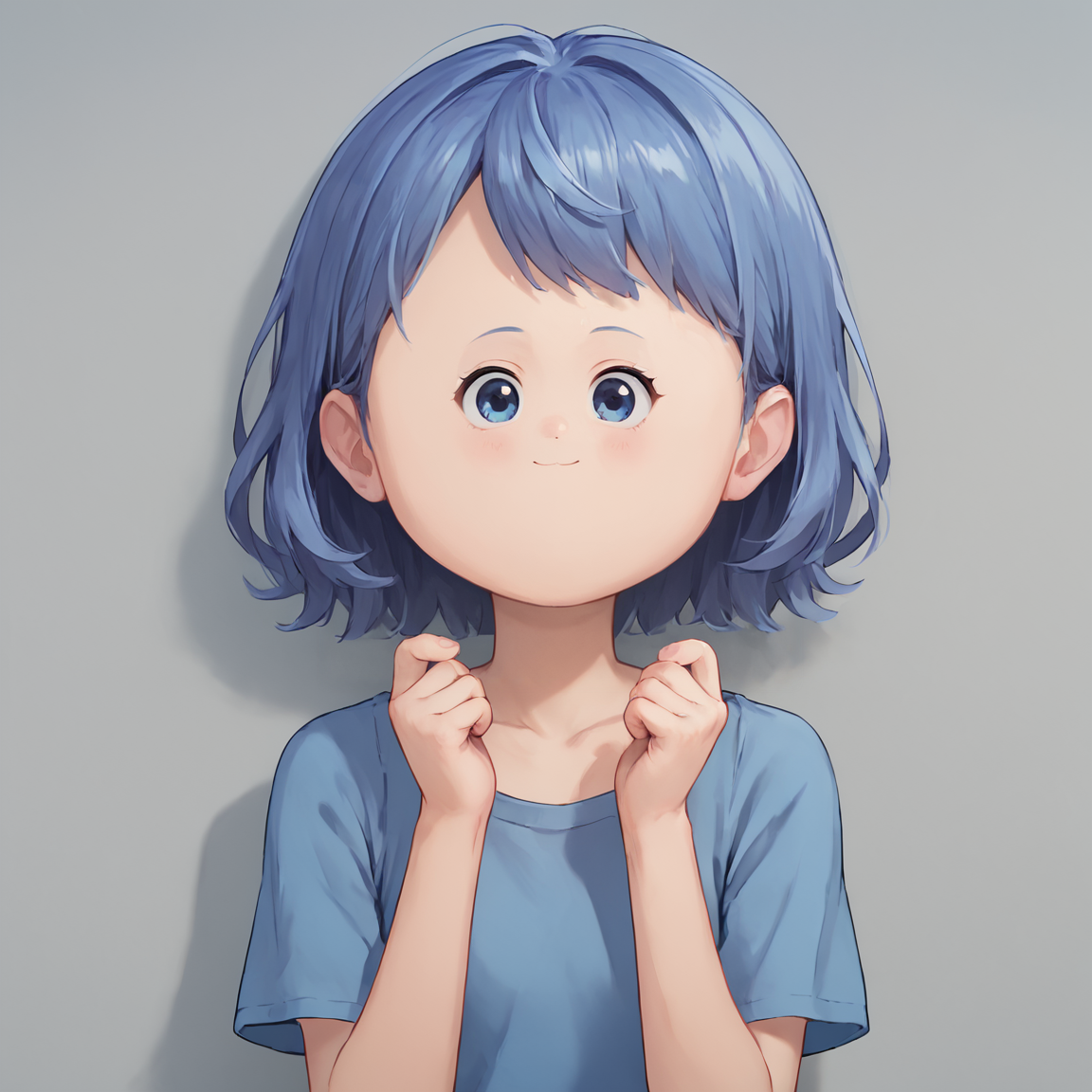 ,score 8 up,score 7 up, <lora:smolface:1> small face, solo,1girl,solo,blue hair,blue eyes, cute,