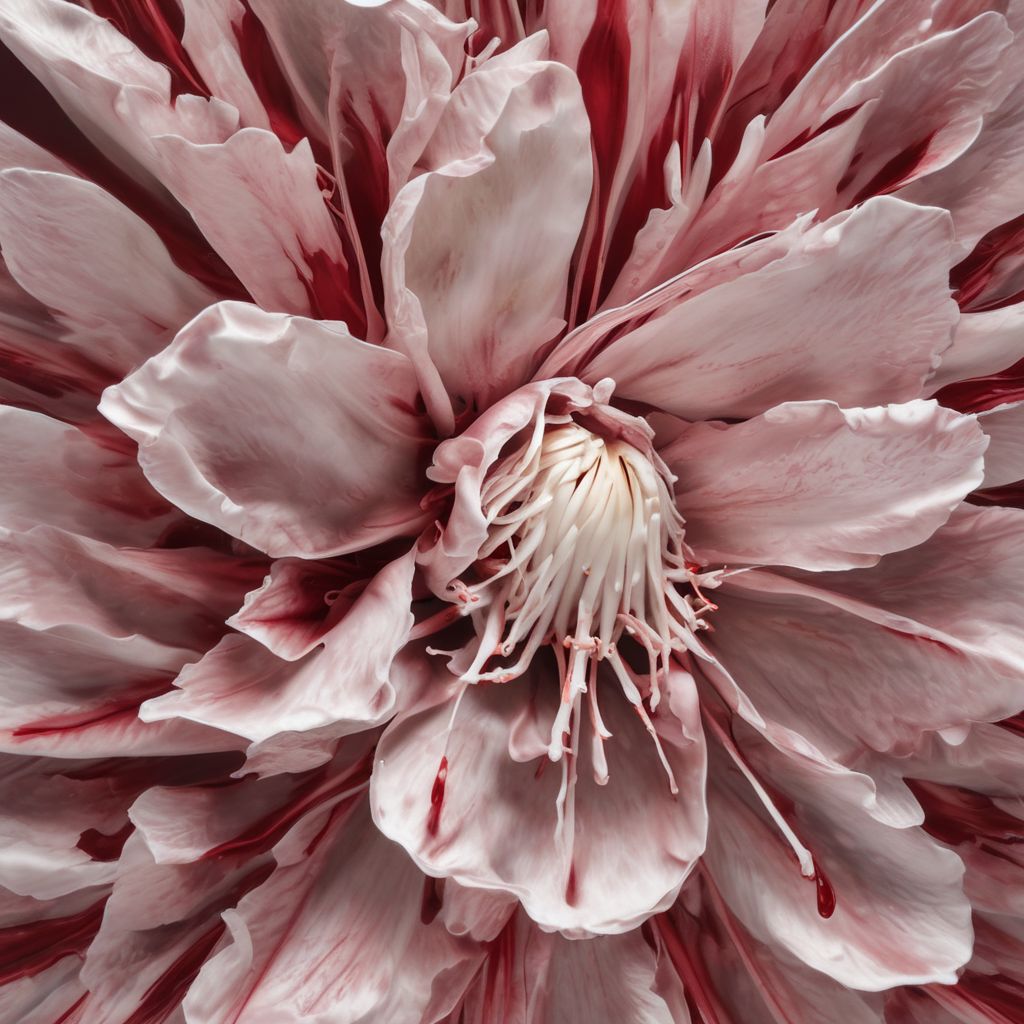 bleeding flower, 1object, high resolution, light from top