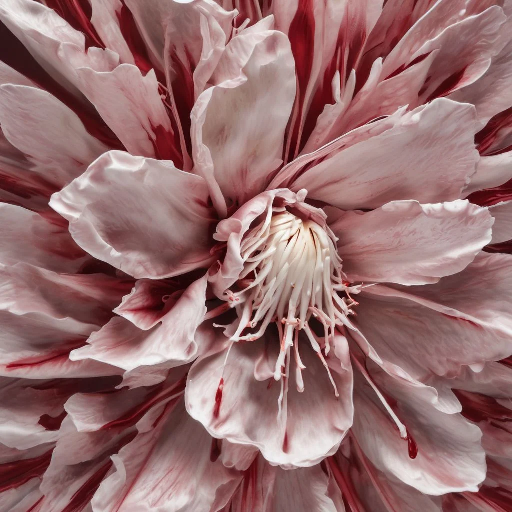 bleeding flower, 1object, high resolution, light from top