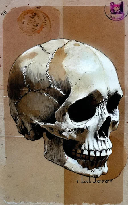 skull, by LOUI JOVER, no humans, sketch, traditional media, solo
<lora:LOUIJOVER#SXDL1.0#by Loui Jover#v2.00#-000006-rs.sv_fro.0.999-nr.0128:0.85>