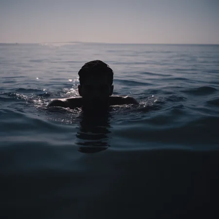 cinematic film still of <lora:silhouette style:1>
A silhouette photo of a man is swimming in the water with a rope,solo,1boy,monochrome,male focus,floating,silhouette,cable,dark different shadow patterns, different shadows, cinematic, filmic, different colors, creative cinematography, covered in shadow, perfect shadow, detailed shadow, detailed background, detailed environment, award winning cinematography, casting shadow, film contrast, film saturation, high quality, 8k, silhouette style, shallow depth of field, vignette, highly detailed, high budget, bokeh, cinemascope, moody, epic, gorgeous, film grain, grainy