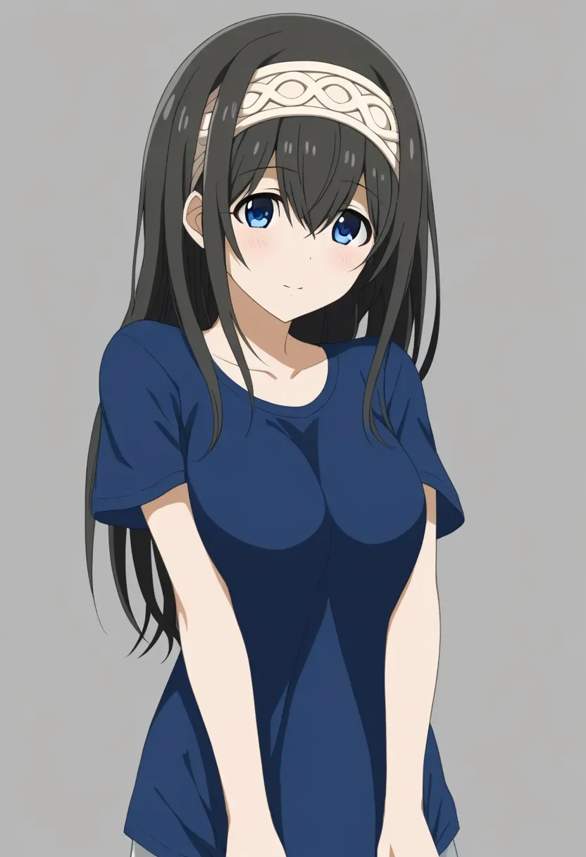<lora:ims_pd6_1:1> sagisawa fumika, idolmaster, 1girl solo, t-shirt