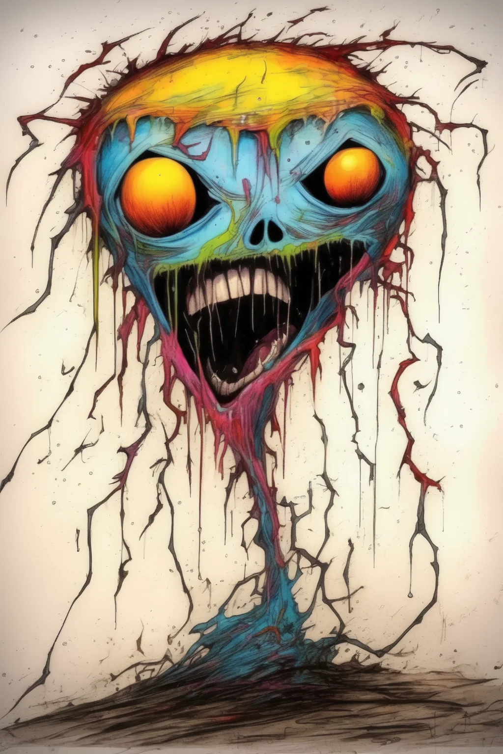 <lora:Alex Pardee Style:1>Alex Pardee Style - thunderstorm in the style of alex pardee