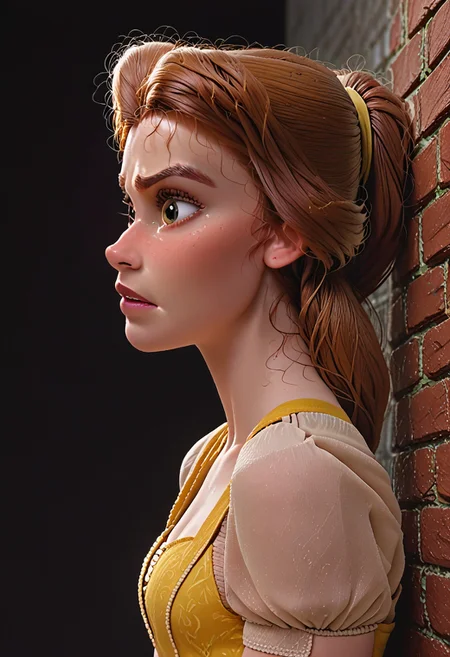 score_9, score_8_up, score_7_up, score_6, score_5, score_4, source_cartoon, realistic,((belle \(disney\))) rating_questionable , <lora:princess_rc_pony_v2:0.8> <lora:incase_style_v3-1_ponyxl_ilff:0.8> <lora:Liking_Masturbation-000014:0.8> 5h3m4strb8, from side,looking sexually frustrated,