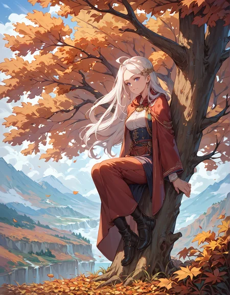 score_9, score_8_up, score_7_up, score_6_up, <lora:hinaPonyRealistic_v5-mbp-rev1:0.7>, hina, 1woman, day, russia, against_tree,birch, autumn, solo, outdoors, scenery,